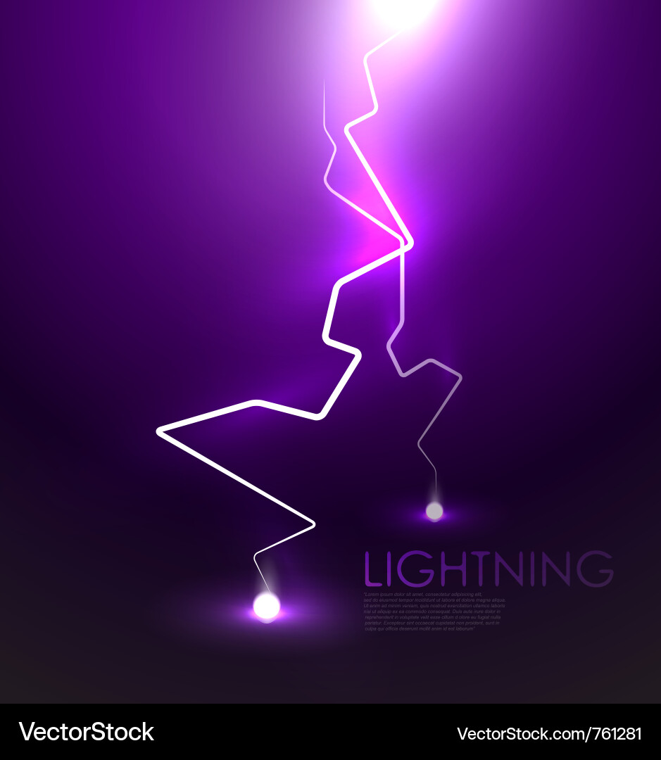 Lightning background Royalty Free Vector Image