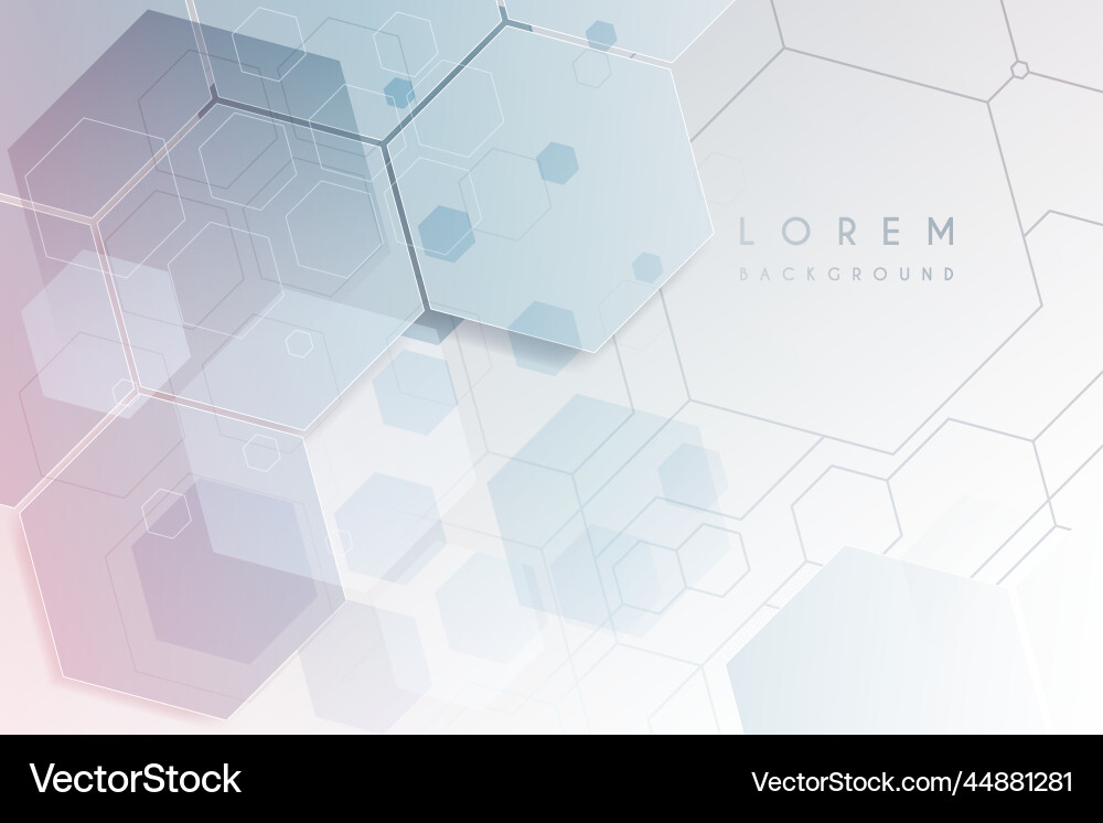 Modern Hexagonal Abstract Background vector image