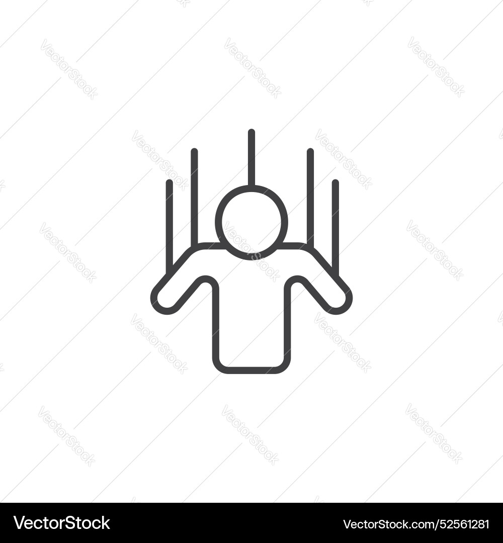 Puppet icon set on white background Puppet icon set on white background vector image