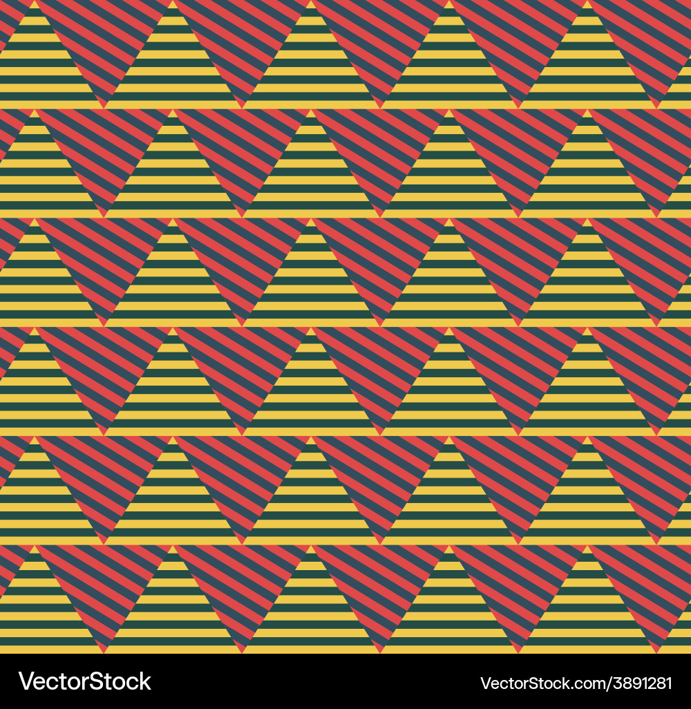 Seamless pattern with triangles vector image