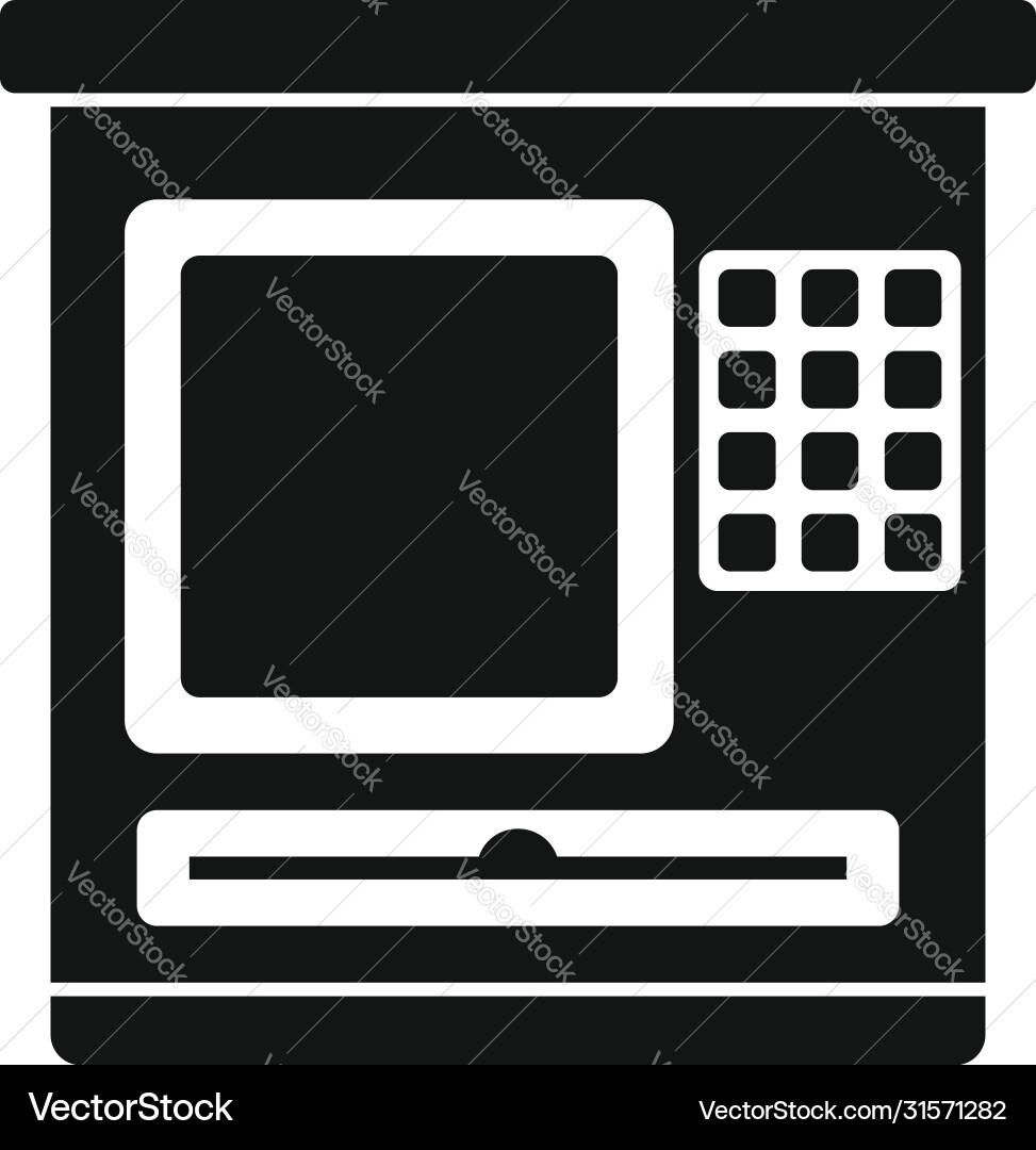 Atm service icon simple style Atm service icon simple style vector image