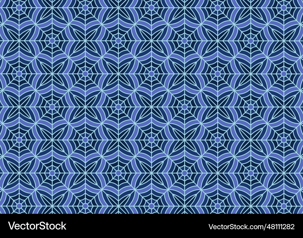 Blue tile geometry pattern square line web Vector Image