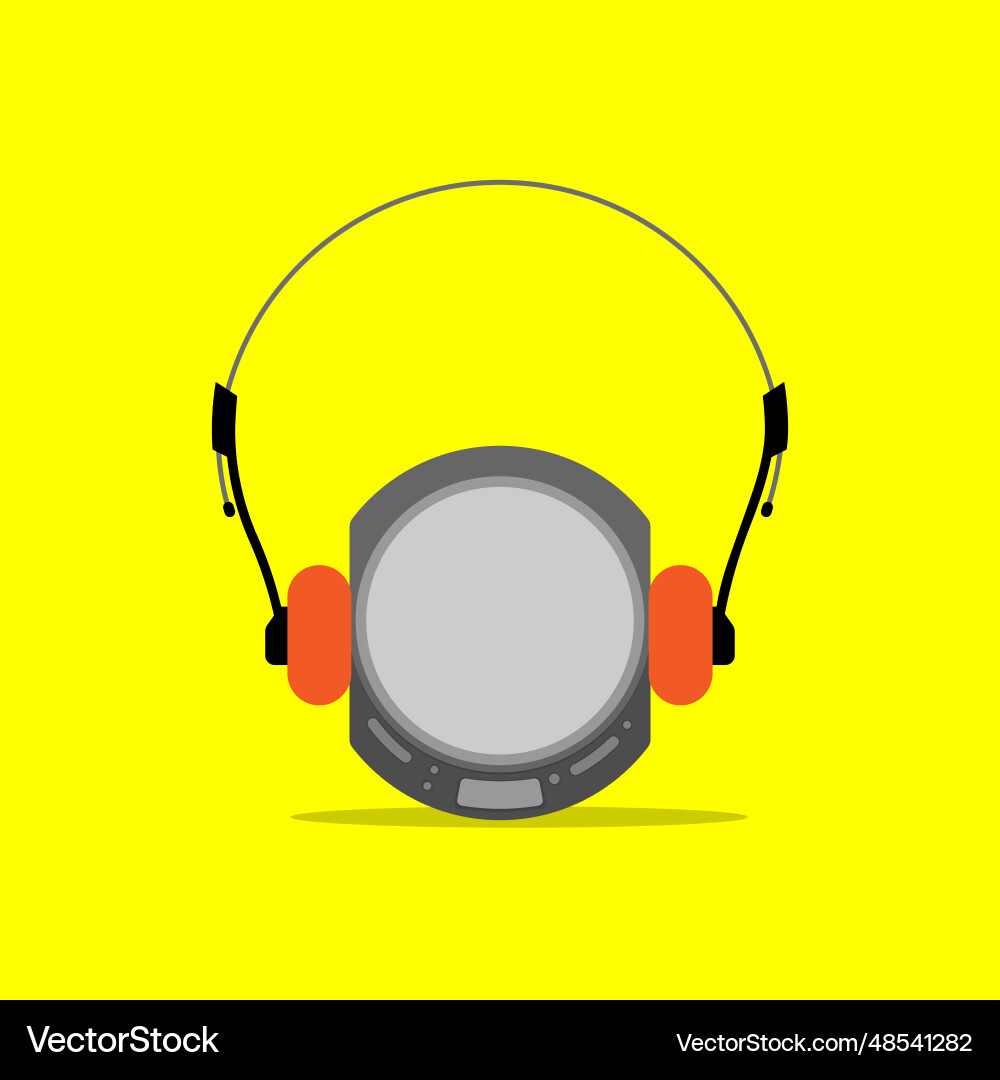 Cd player retro Vector Image