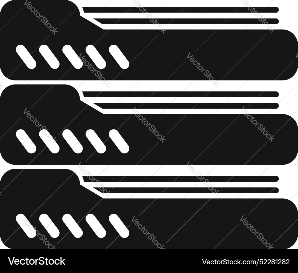 Data server icon representing storing information Data server icon representing storing information vector image