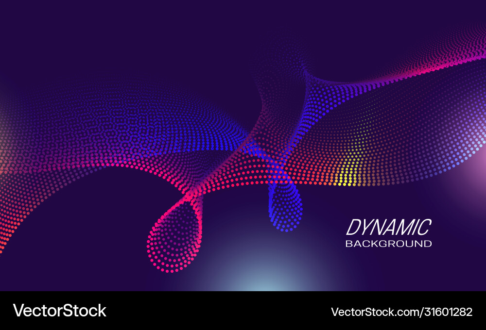 Dynamic waves background design poster backdrop Dynamic waves background design poster backdrop vector image