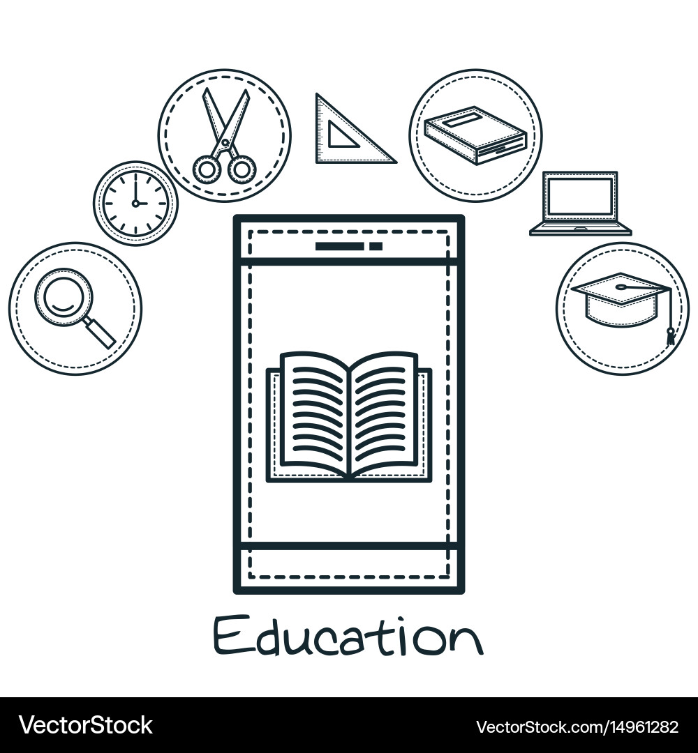 Education related objects Vector Image
