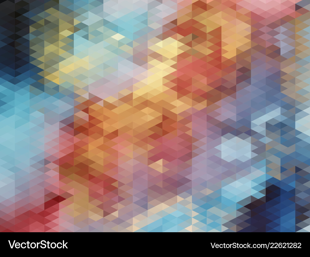 Geometric Color Pattern Vector Image