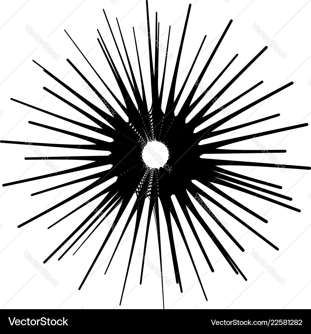 Geometric radial element abstract concentric Geometric radial element abstract concentric Vector Image