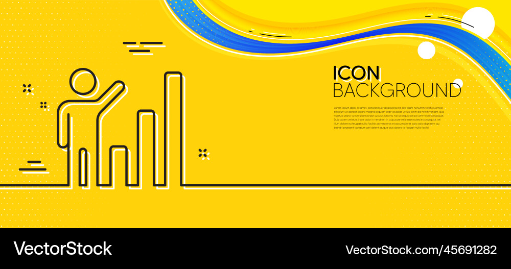 Graph line icon column chart sign minimal Graph line icon column chart sign minimal vector image