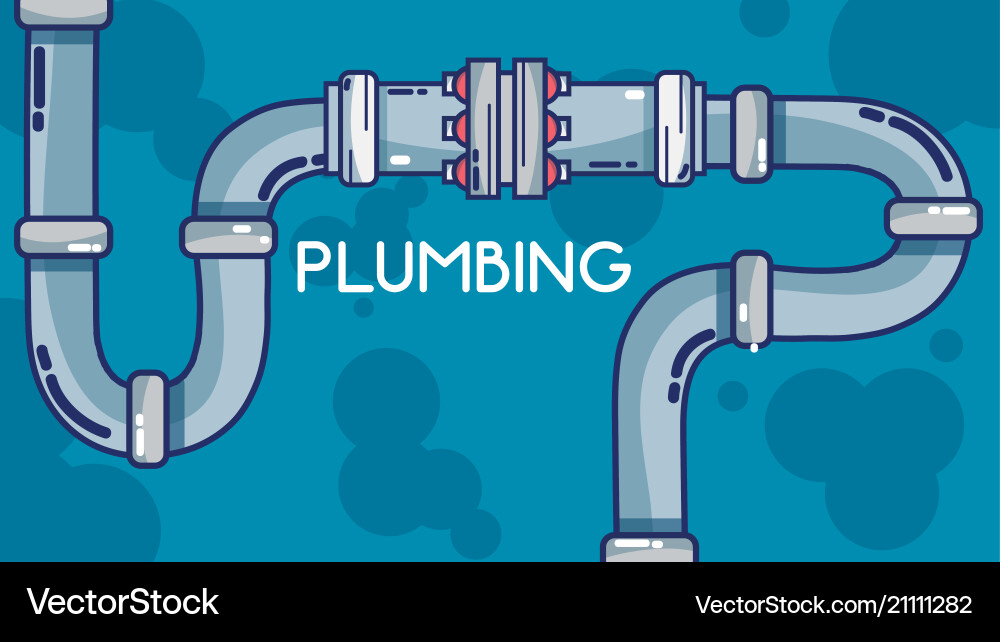 Pumbling and pipeline Vector Image