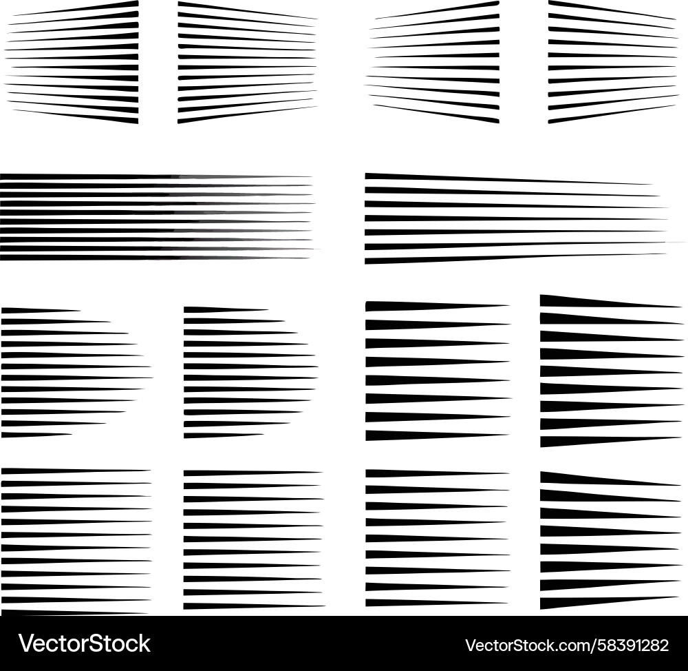 Speed Lines & Motion Graphics Vector Image