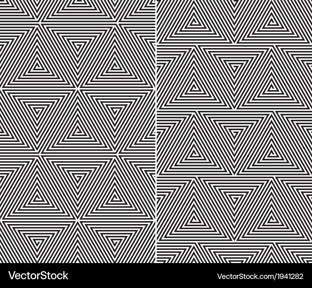 Triangle elements pattern vector image