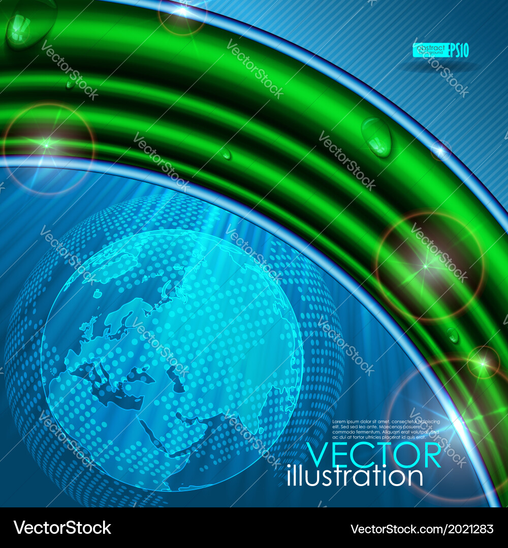 Abstract background with planet Vector Image