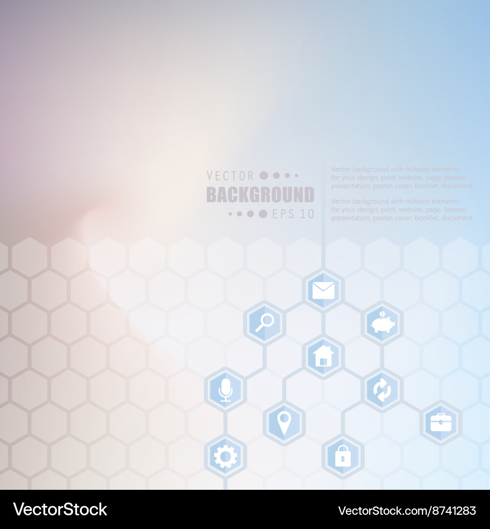 Abstract creative concept hexagon network Vector Image