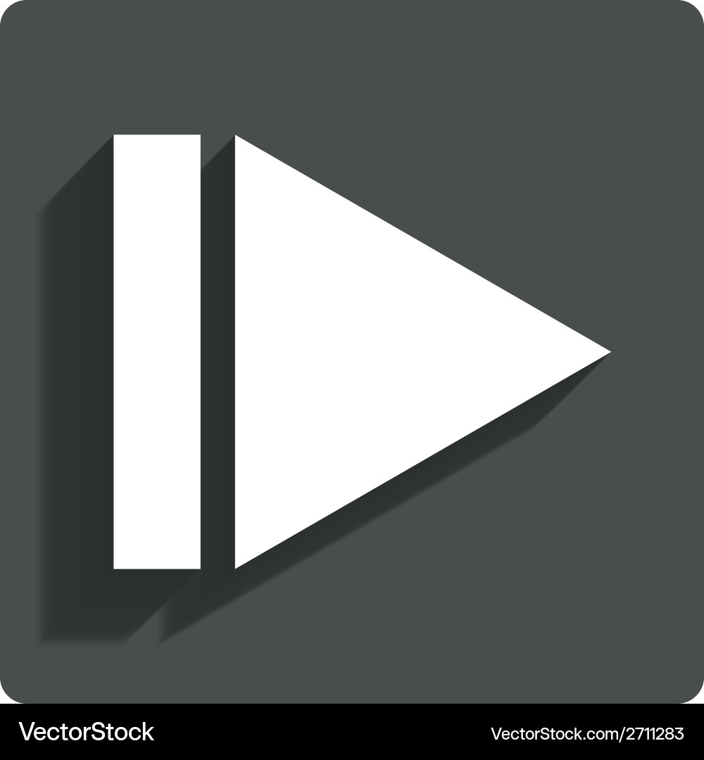 Arrow sign icon next button navigation symbol Vector Image