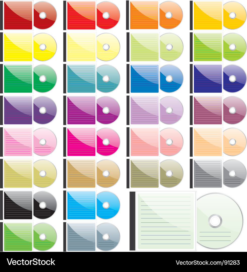 Compact disks vector image