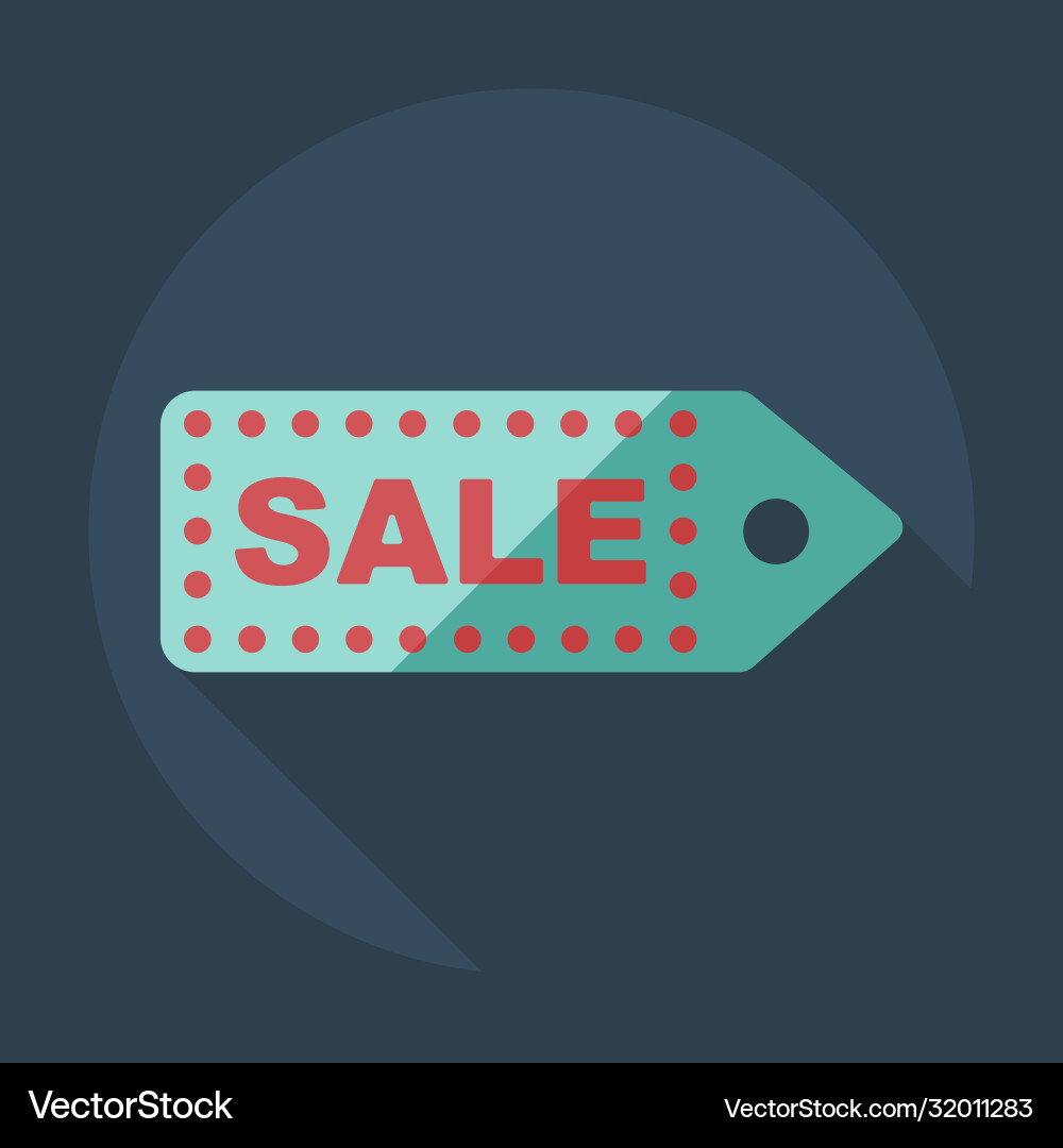 Flat modern design with shadow sticker prices sale Vector Image