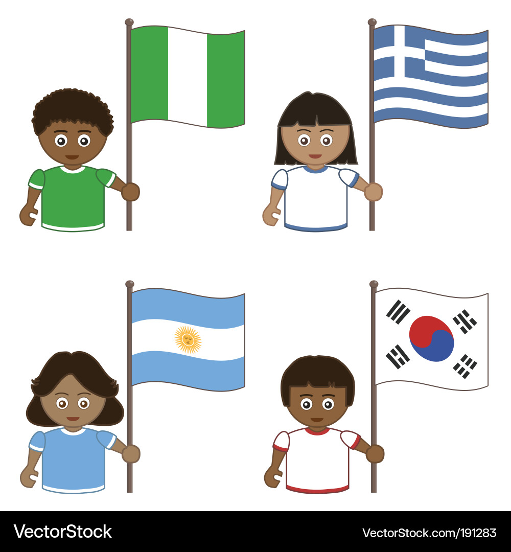 Football supporters vector image