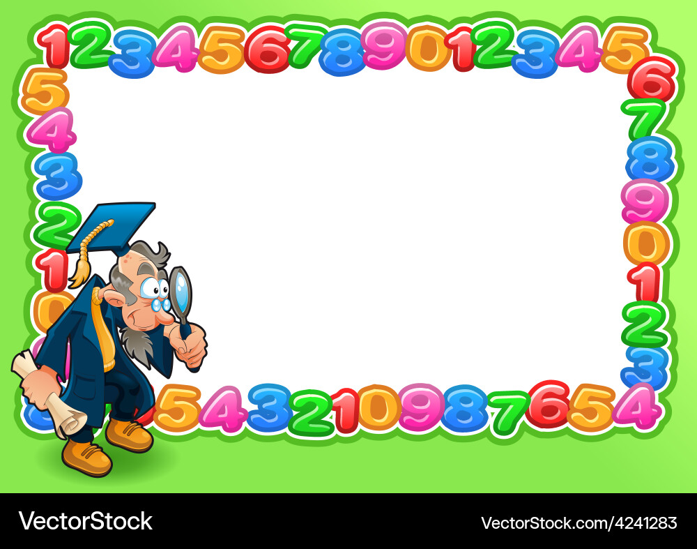 Funny card with empty space for text Vector Image
