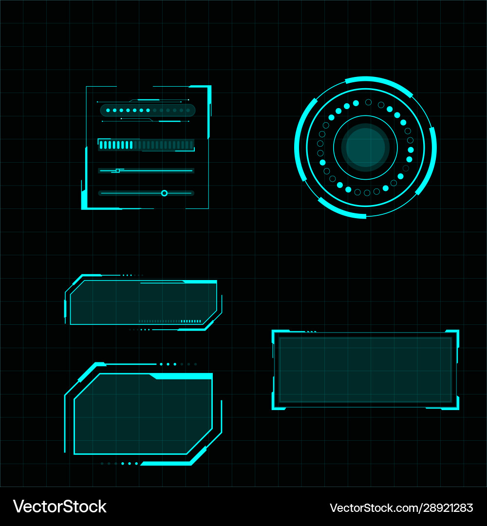Futuristic user interface Royalty Free Vector Image
