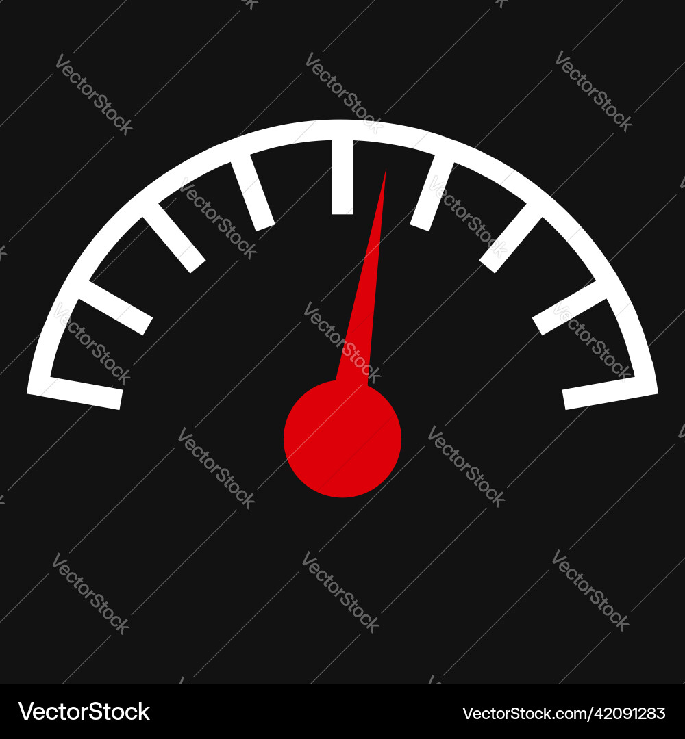 Gauge meter level indicator icon symbol Gauge meter level indicator icon symbol vector image