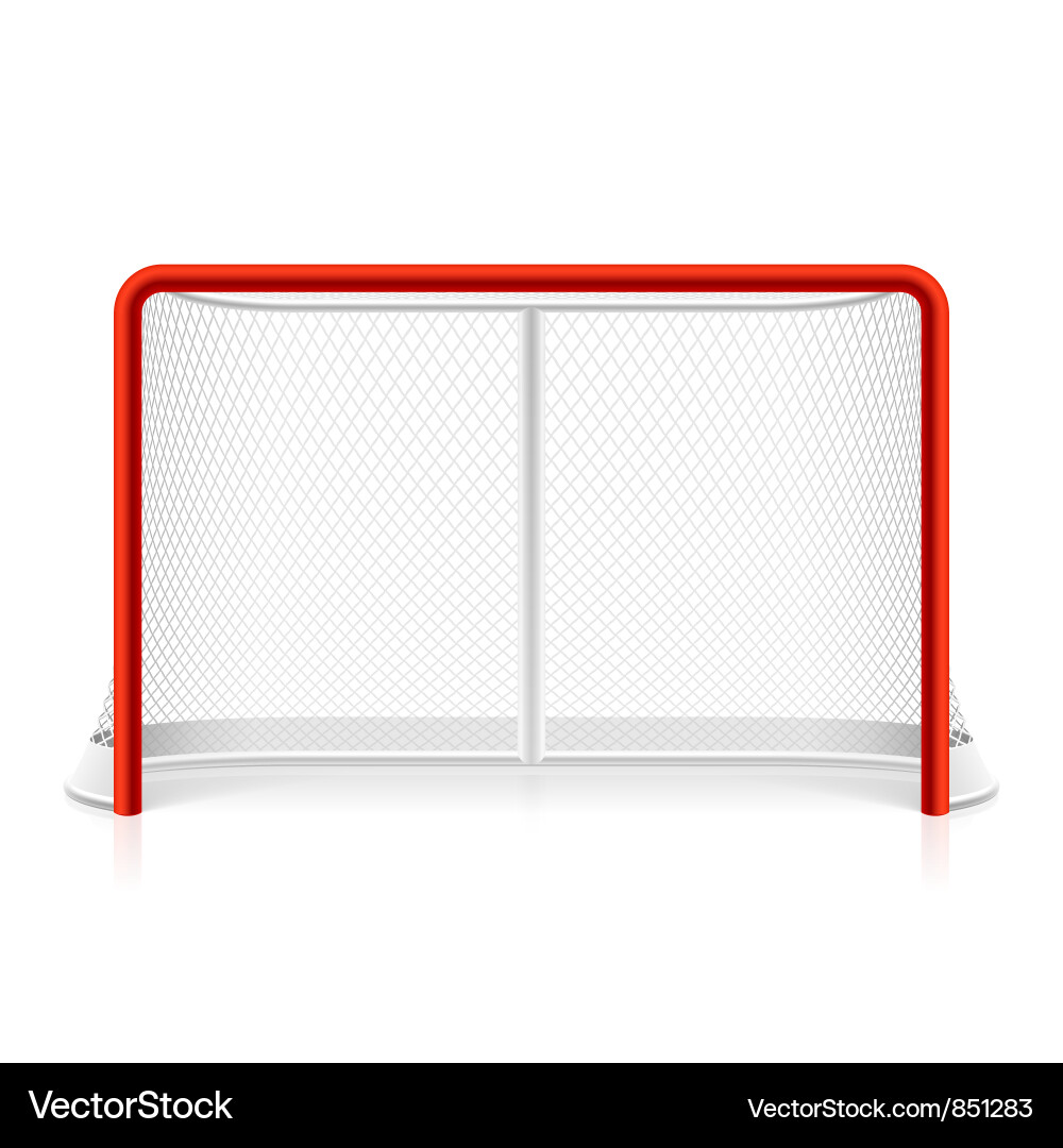 Hockey Net on White Background Vector Image