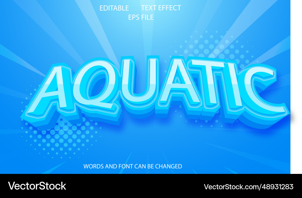Text effect font editable typography 3d Text effect font editable typography 3d vector image