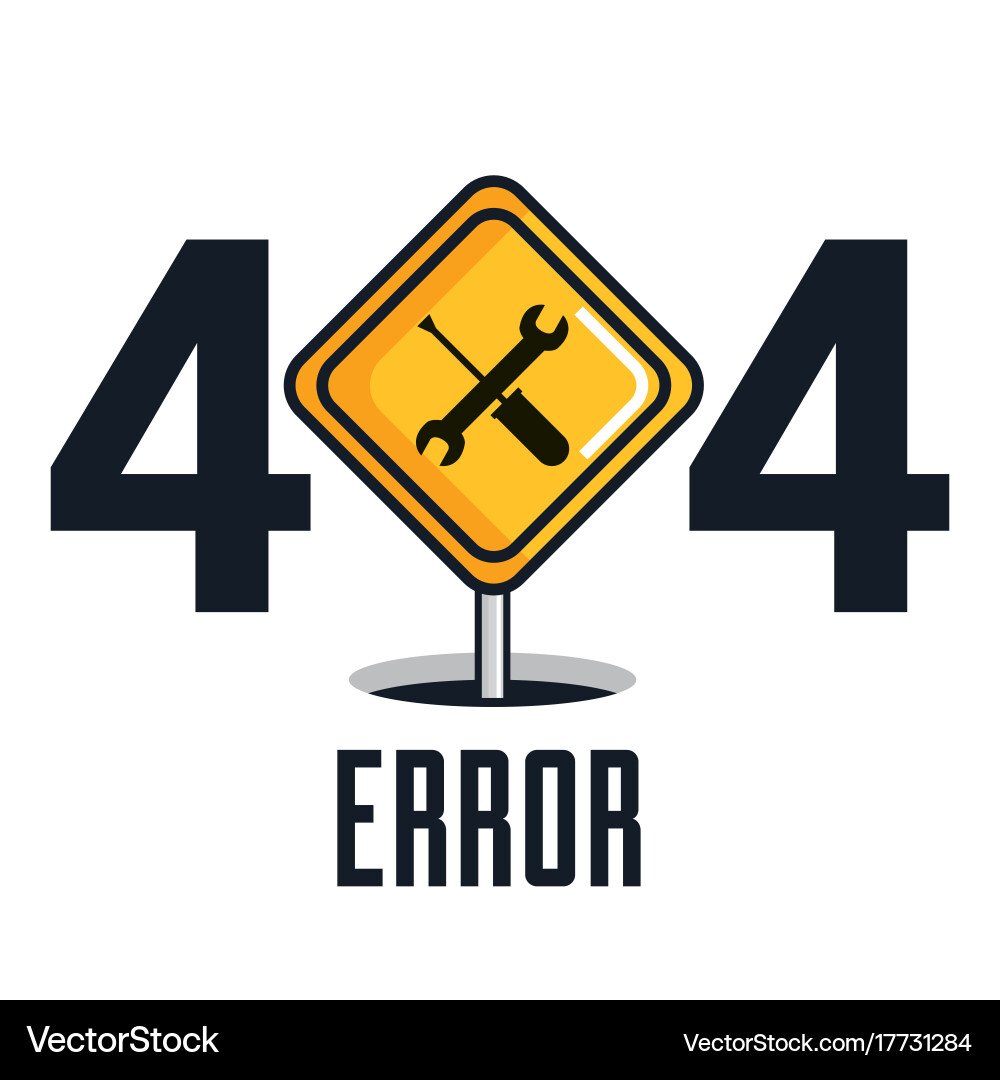 404 connection error icons vector image