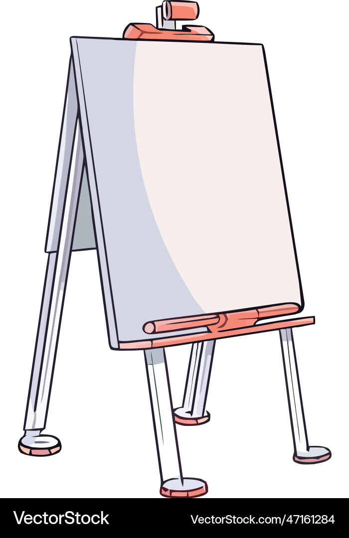 Art easel empty design vector image