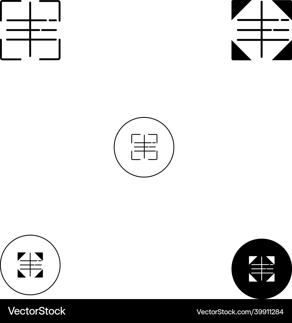 Barcode scan and face recognition icon set Barcode scan and face recognition icon set Vector Image