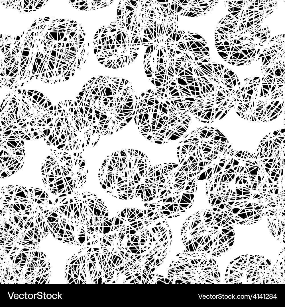 Chaotic Scribble Pattern vector image