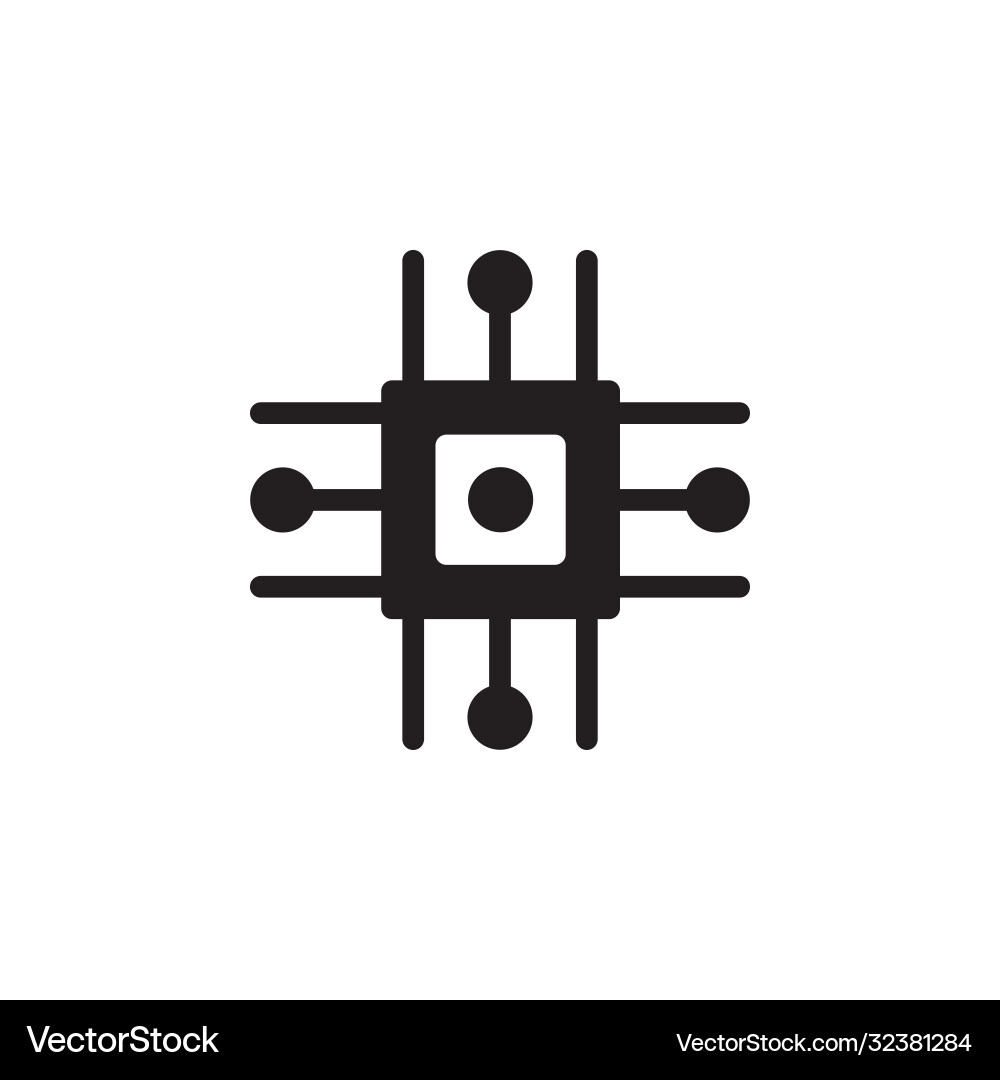 Chip and processor icon application perfect Chip and processor icon application perfect vector image
