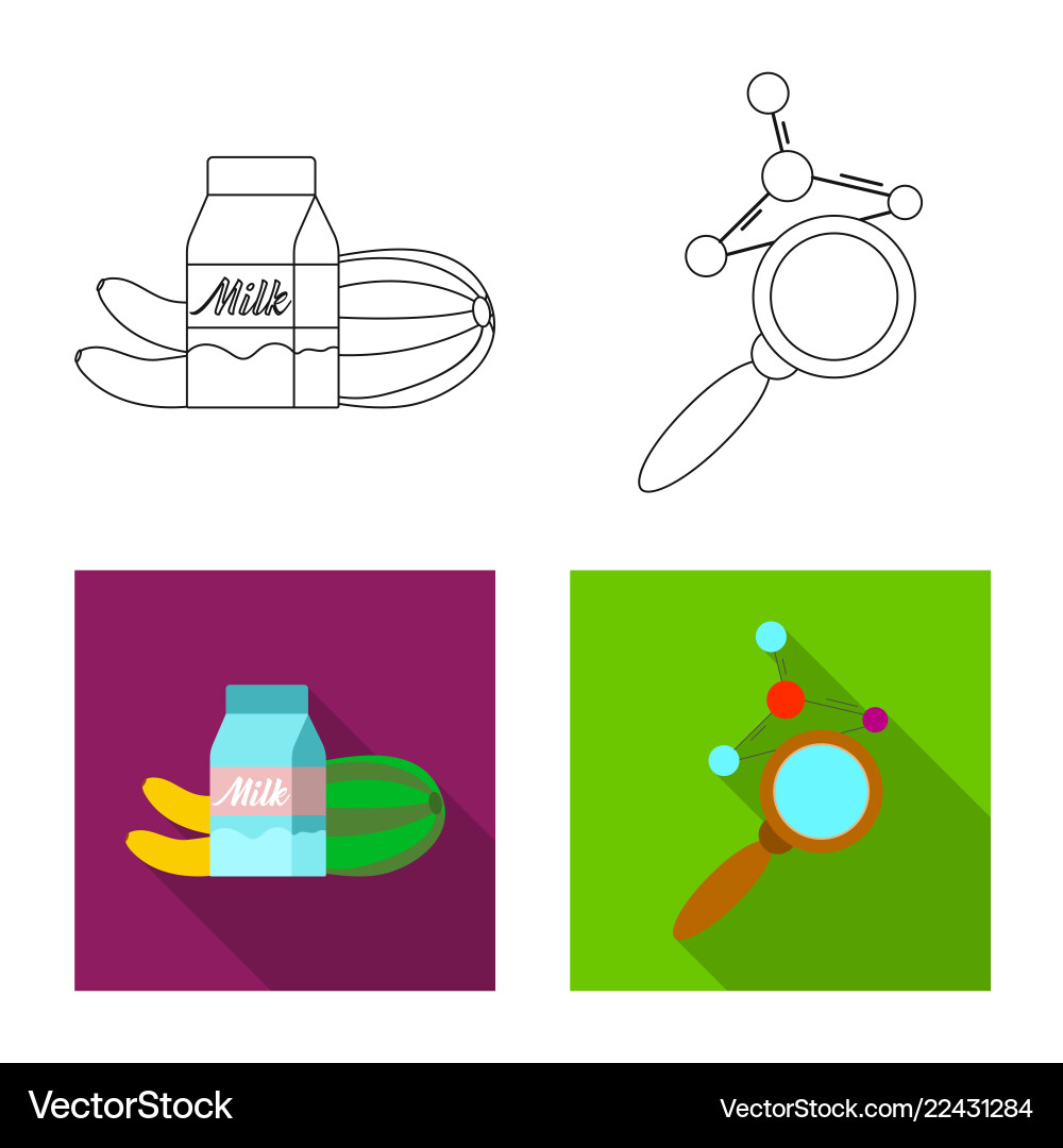 Isolated object of and icon set s vector image