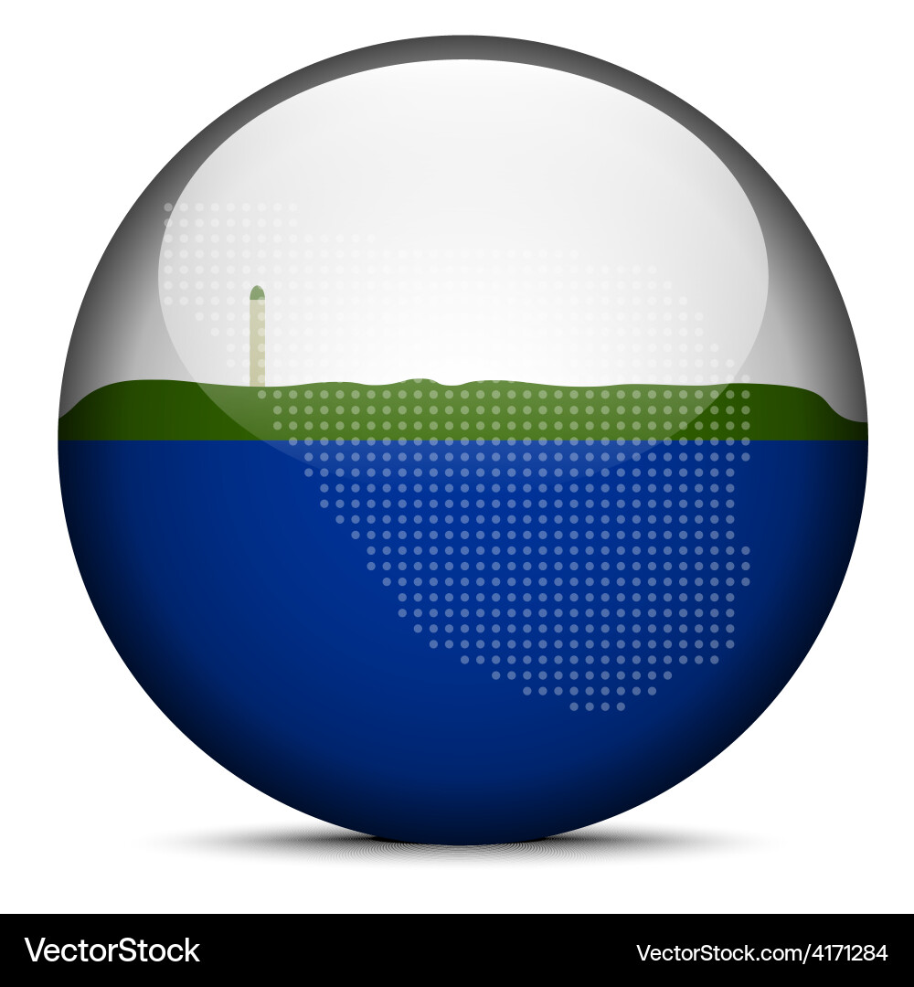 Map with dot pattern on flag button of navassa Vector Image