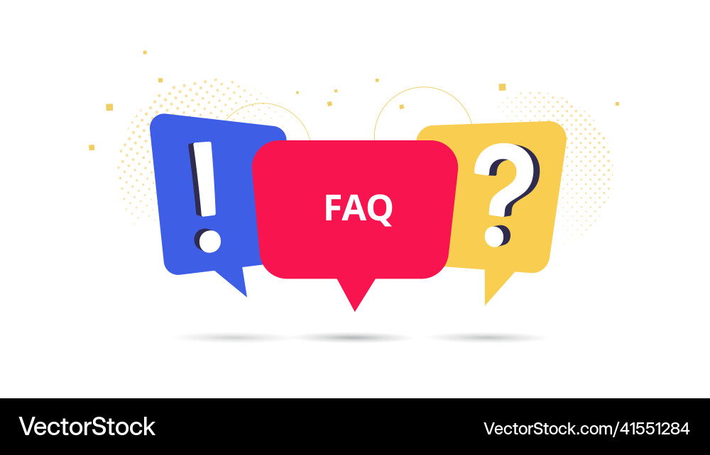 Question mark icon with color speech bubbles Question mark icon with color speech bubbles vector image