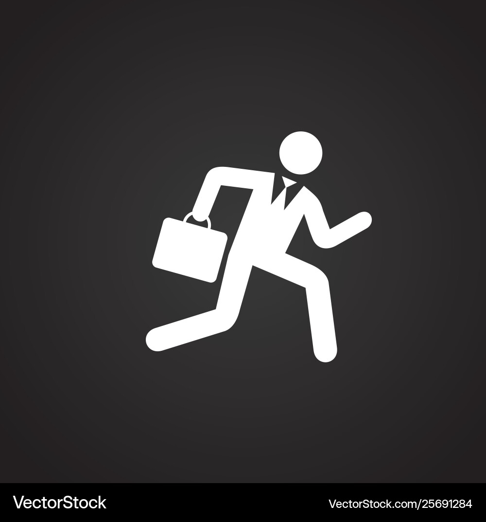 Running related icon on background for graphic Running related icon on background for graphic Vector Image