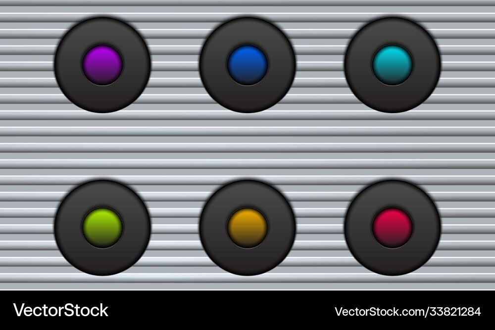 Technology abstract background color buttons vector image