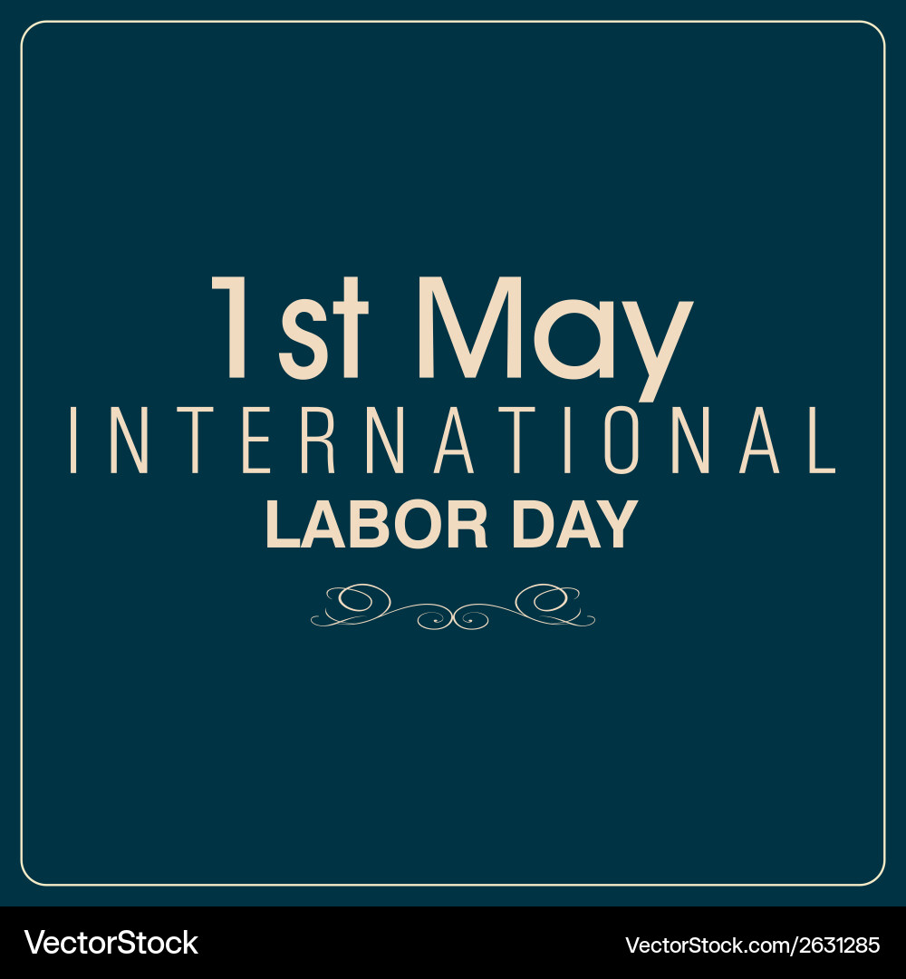 Abstract labor day background with special objects vector image