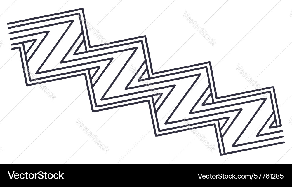 Abstract zigzag line pattern for dynamic vector image