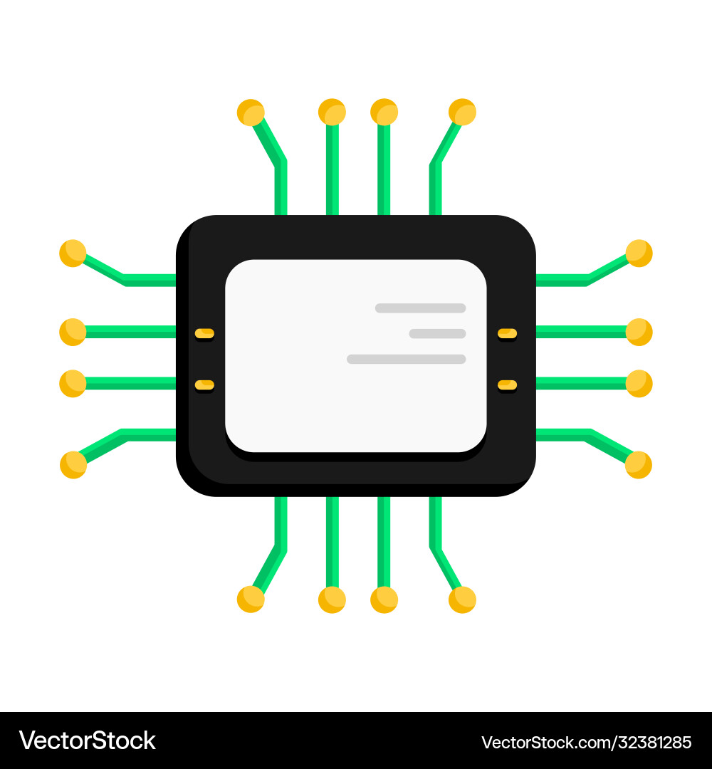 Chip design perfect for website application game Chip design perfect for website application game vector image