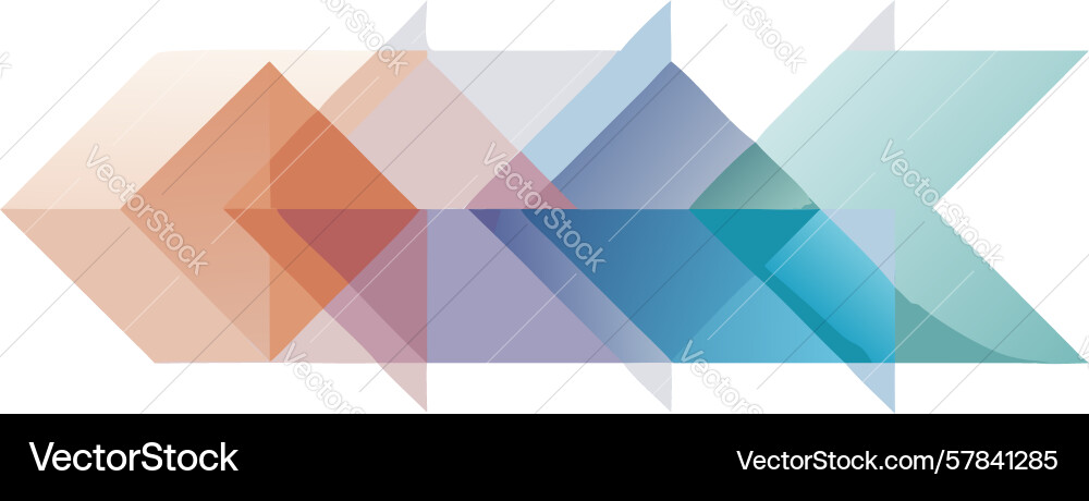 Dynamic forward arrows geometric abstract design Vector Image