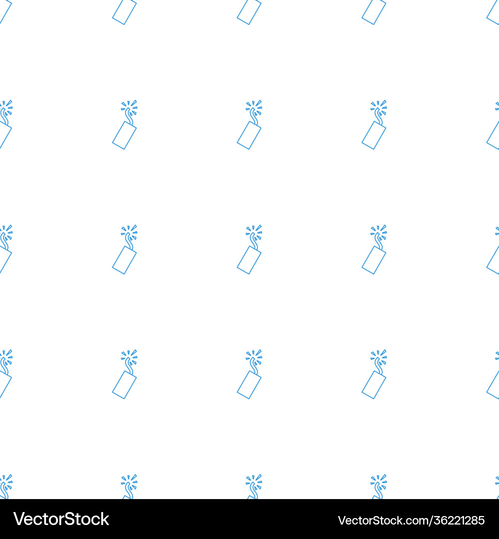 Firework icon pattern seamless white background vector image