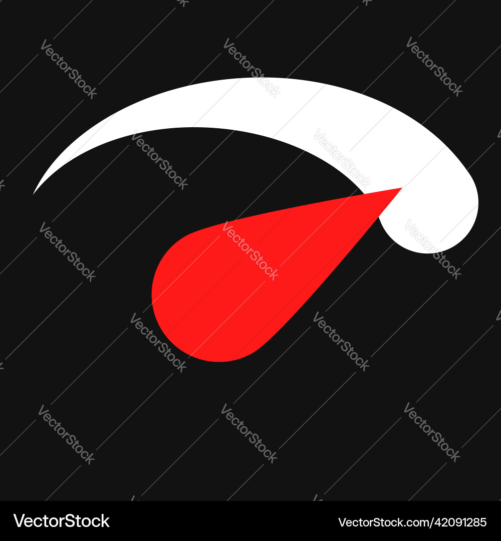 Gauge meter level indicator icon symbol Gauge meter level indicator icon symbol Vector Image