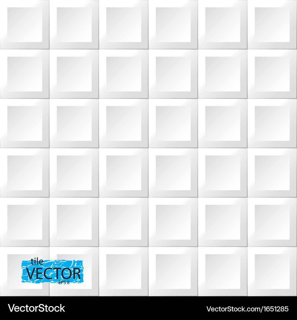 Geometric Square Tile Pattern vector image