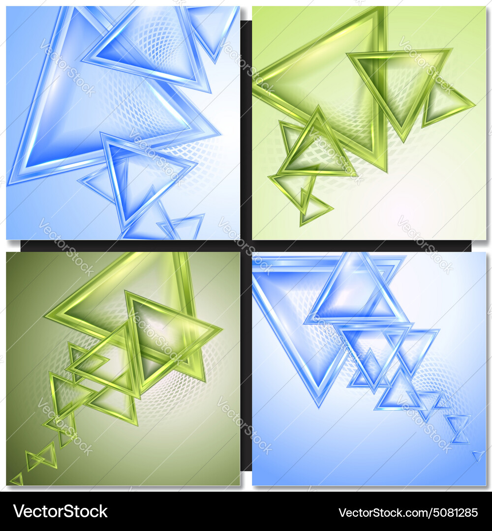 Geometric Triangle Background vector image
