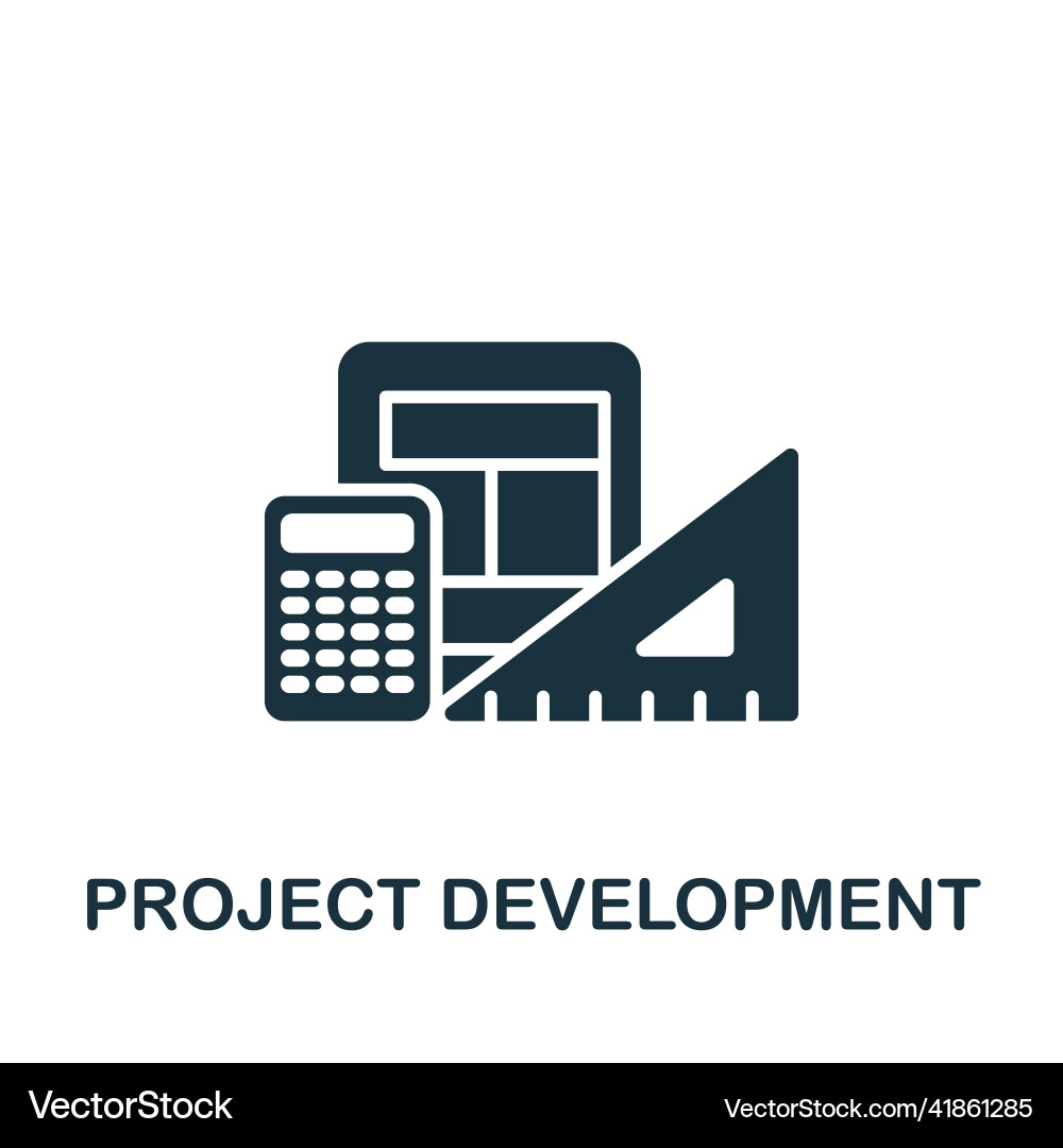 Project development icon monochrome simple Vector Image