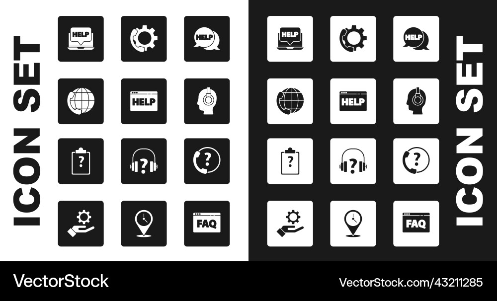 Set speech bubble with text help browser Set speech bubble with text help browser vector image