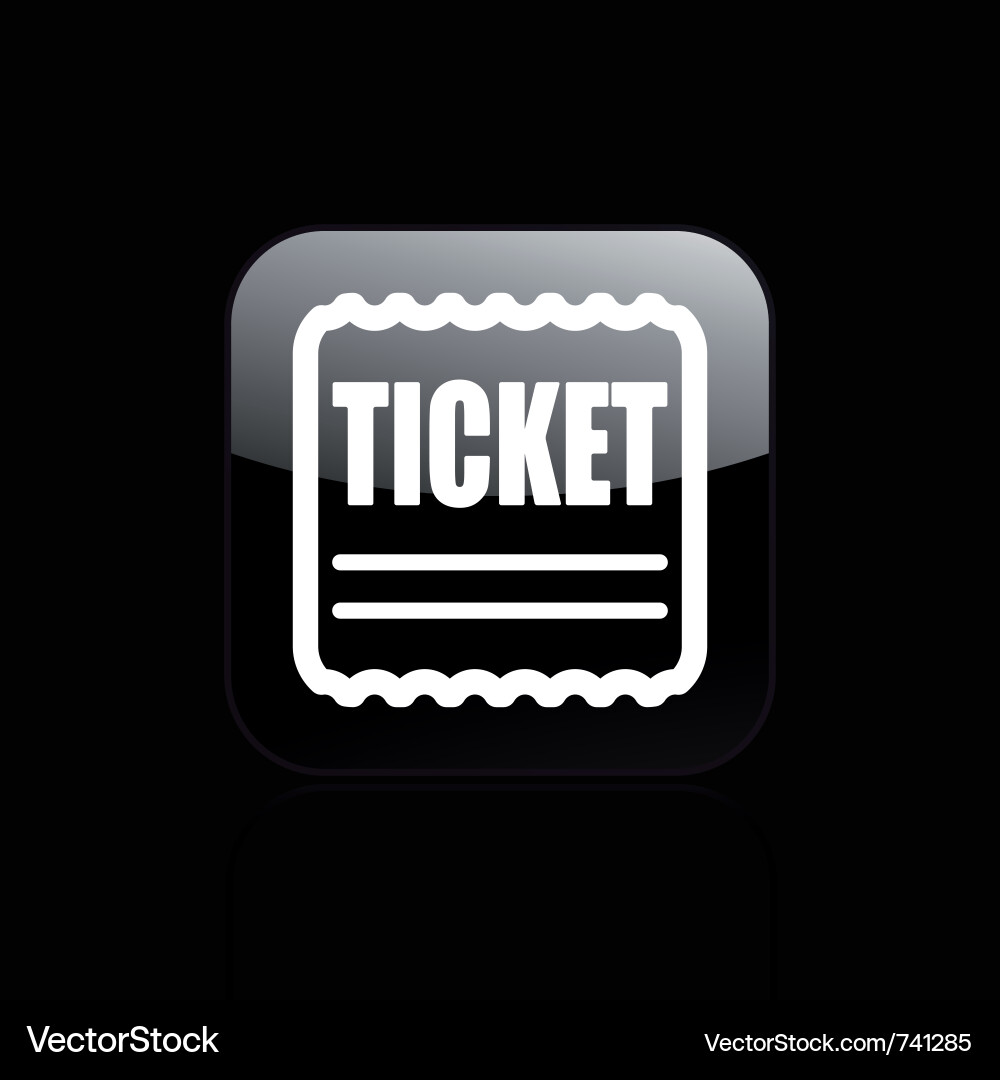 Ticket Icon - Event Admission Vector Image