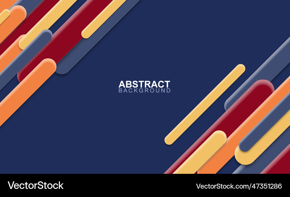 Abstract colorful rounded stripes overlapping Abstract colorful rounded stripes overlapping vector image