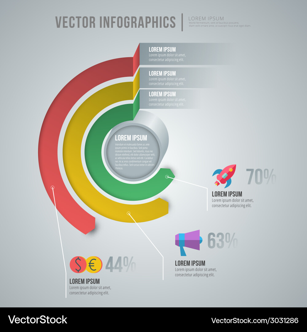 Abstract infographic design workflow layout Vector Image